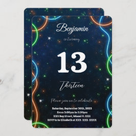 Invitation Anniversaire du garçon modifiable