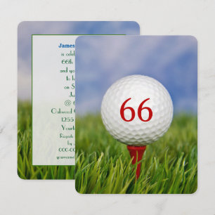 Invitation Anniversaire du Golf de la Fête à tout âge