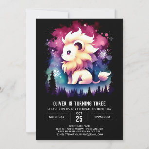 Invitation Anniversaire du lion personnalisé