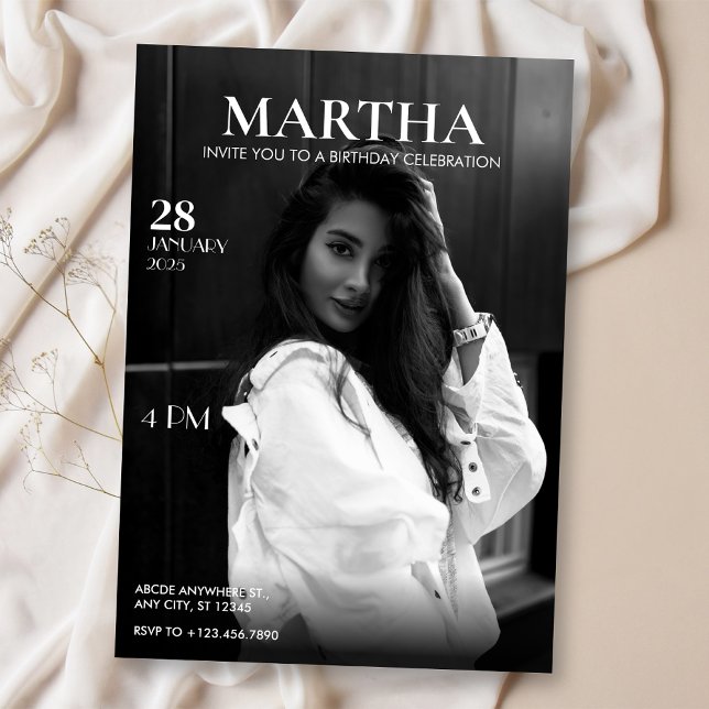 Invitation anniversaire du magazine Photo moderne (Créateur téléchargé)