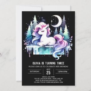 Invitation Anniversaire du majestic Watercolor