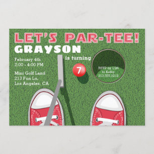 Invitation Anniversaire du Mini Golf Parc-Tee Putt Putt Boy