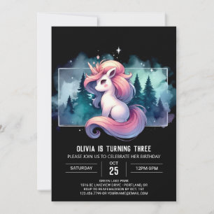 Invitation Anniversaire du petit cheval rêvé