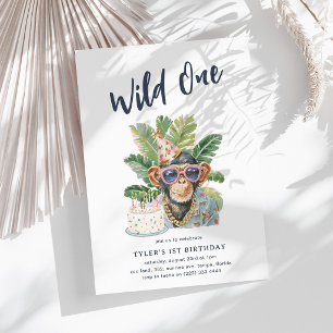Invitation Anniversaire du petit garçon : thème safari pour s