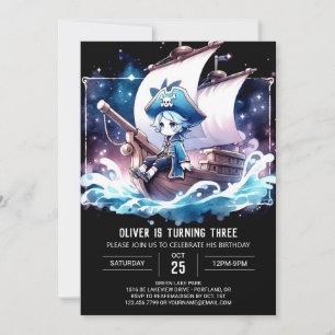 Invitation Anniversaire du pirate marin