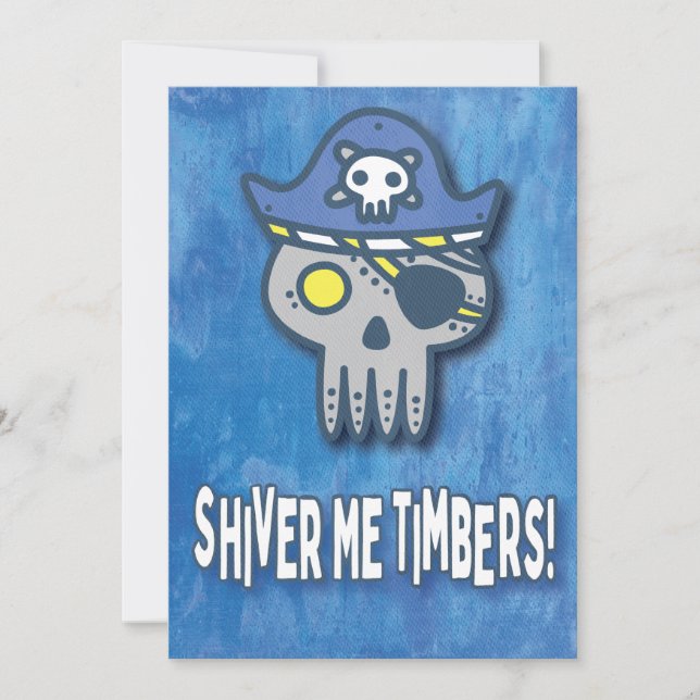 Invitation Anniversaire du Pirate Premier anniversaire (Devant)