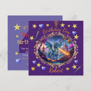 Invitation Anniversaire du Prince Royal Dragon Soufflant du F