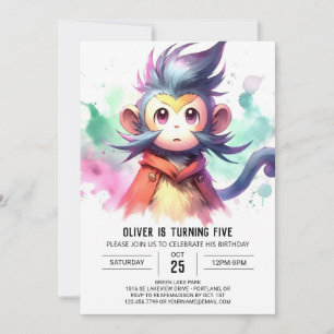 Invitation Anniversaire du singe en ligne