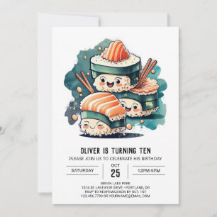 Invitation Anniversaire du Sushi Moderne