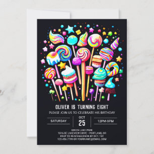 Invitation Anniversaire du Whimsical de Candyland