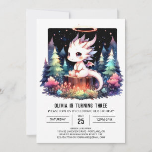 Invitation Anniversaire du Wild Pastel Dragon
