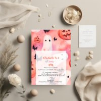 Anniversaire d'un Halloween rose Éffrayant