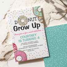 Anniversaire Enfant Délicieux 'Donut Grow Up'