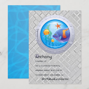 Invitation Anniversaire Enfants Nautique