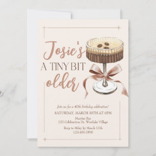 Invitation Anniversaire Espresso, Anniversaire Martini,