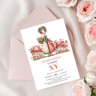 Invitation Anniversaire Fée Chérie 5 ans Champigno