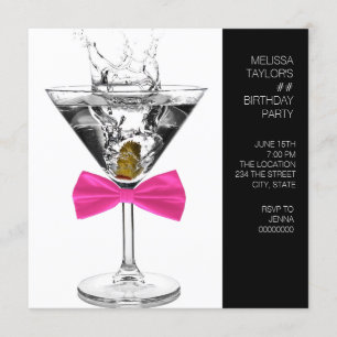Invitation anniversaire femme tout âge fête