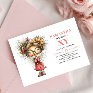 Invitation Anniversaire Fille Féérique Ethérée Ros