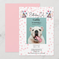 Anniversaire Fille rose Pet Photo Anniversaire Fêt