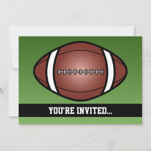 Invitation Anniversaire Football Rugby