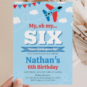 Invitation Anniversaire Garçon Avion
