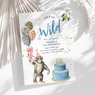 Invitation Anniversaire Garçon Safari Faisons les Folles