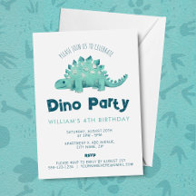Anniversaire Garçons Dinosaure Stégosaure