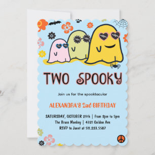 Invitation Anniversaire Halloween 2ème anniversaire spéctacul