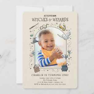 Invitation Anniversaire Harry Potter 1 an - Photo