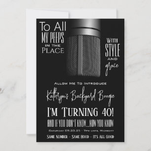 Invitation Anniversaire Hip hop