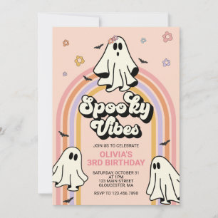 Invitation Anniversaire Hippie Halloween Ambiance Surnaturell