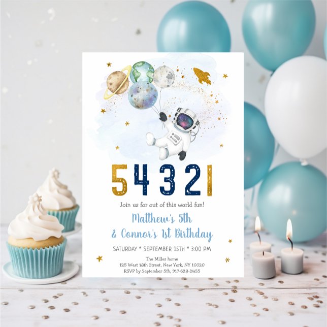 Invitation Anniversaire interarmées du compte à rebours des a (Créateur téléchargé)