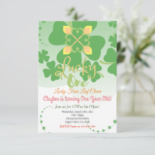 Invitation Anniversaire Lucky One Party