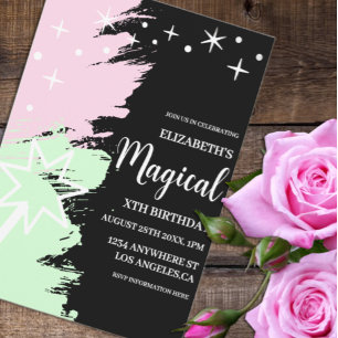 Invitation Anniversaire Magique
