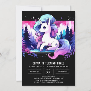 Invitation Anniversaire Magique du Boho Horse