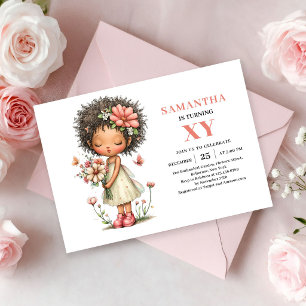 Invitation Anniversaire Magique Pastel Fée Mignonn