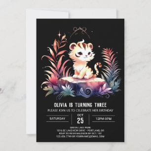 Invitation Anniversaire Majestic Custom Tiger