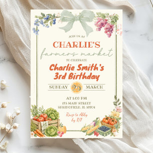 Invitation Anniversaire Marché de Producteurs Vert Sauge
