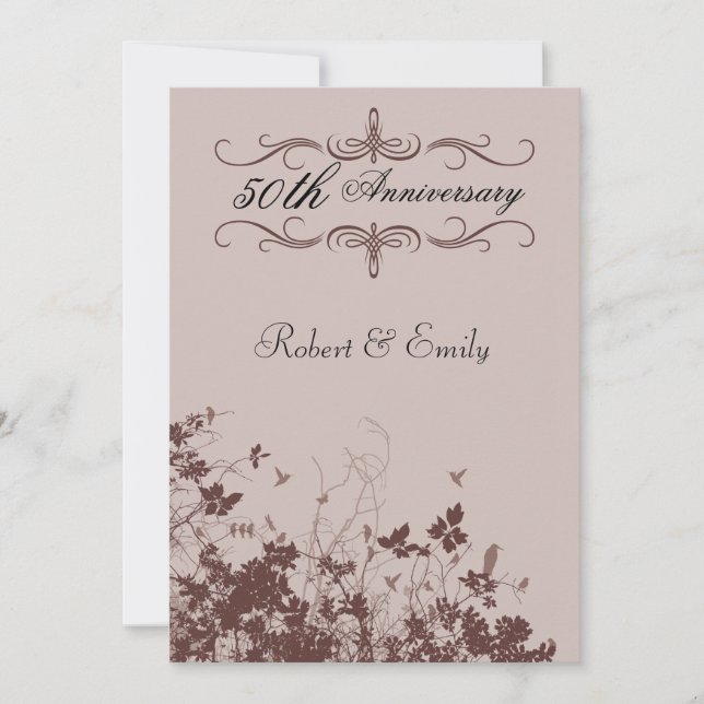 Invitation Anniversaire mariage (Devant)