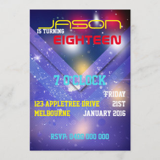 INVITATION ANNIVERSAIRE MASCULIN