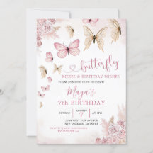 Anniversaire minimaliste de Boho Beige et Papillon