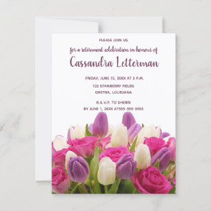 Invitation anniversaire modifiable avec bouquet fl