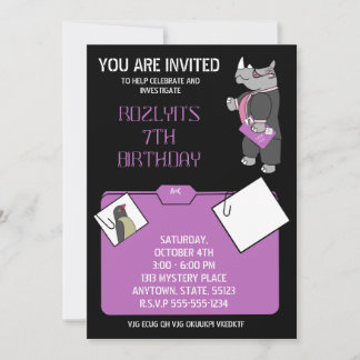 Invitation anniversaire mystère