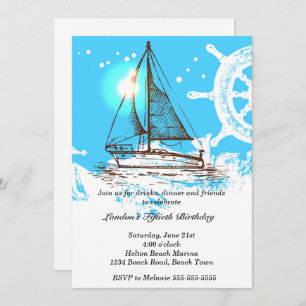 Invitation Anniversaire Nautique
