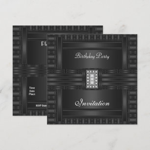 Invitation Anniversaire Noir sur Black Diamond Jew