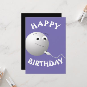 Invitation anniversaire, oeuf, sperme, joyeux anniversaire, a