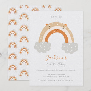 Invitation Anniversaire pacifique et neutre de l'arc-en-ciel