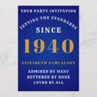 Anniversaire personnalisé 1940 Ajouter votre nom B