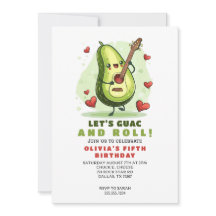 Anniversaire personnalisé du mignon Avocado