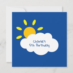 Invitation Anniversaire Personnalisée Cloud & Suns